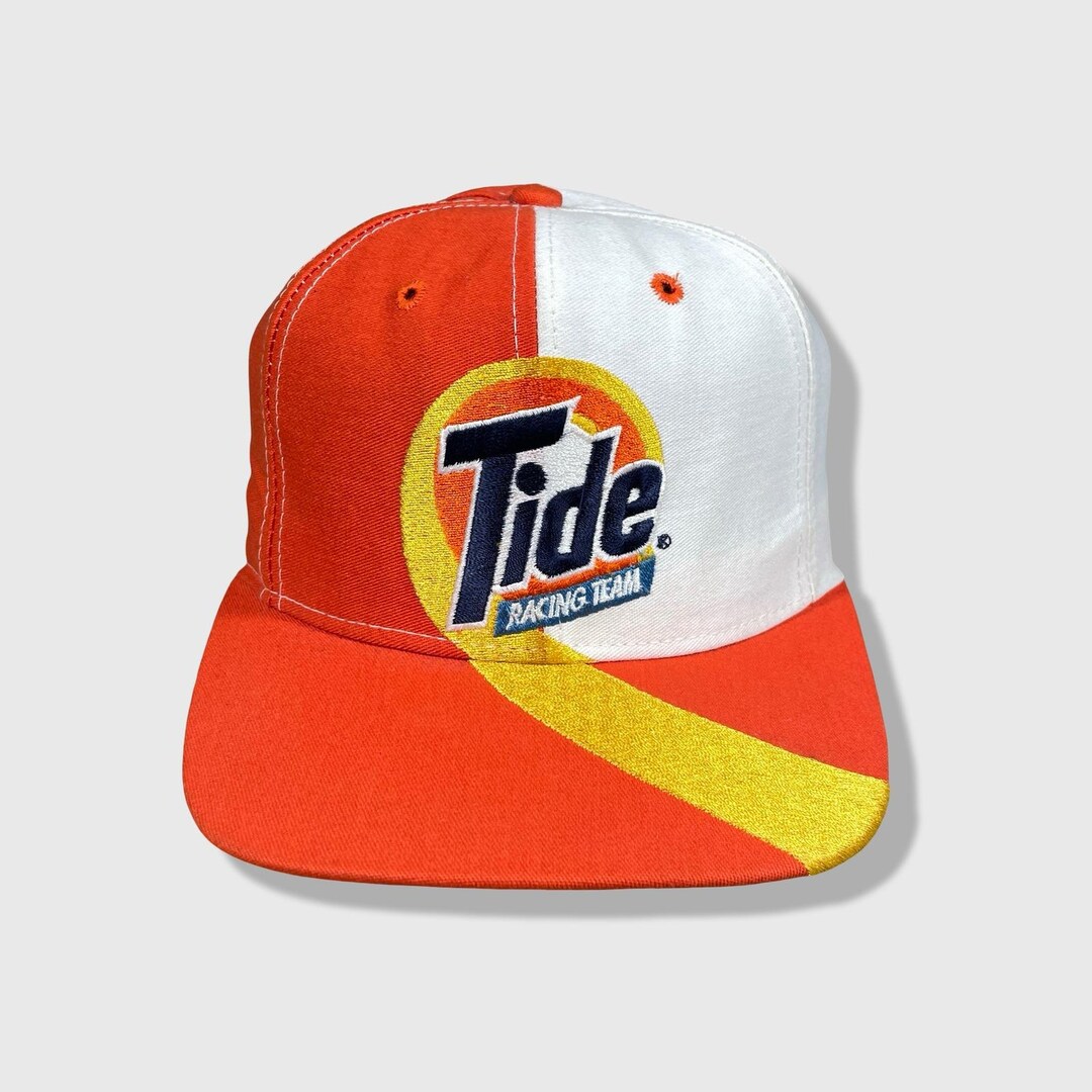 Tide Racing Team Tide Racing Team Snapback Hat Mens OSFA Orange White Vintage NASCAR ...