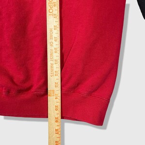 Nike Crewneck Sweatshirt Herr M Röd Vintage Basketball Sportswear Broderad bild 8