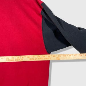 Nike Crewneck Sweatshirt Herr M Röd Vintage Basketball Sportswear Broderad bild 7