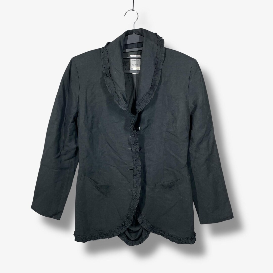 Veste En Lin à Carreaux Fond Rouge Claude Barthelemy Paris - Taille 44 - Neuf Avec étiquettes