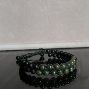 Jade Beads Crystal Bracelets For Men, Jade Men&#39;s Armband, Jade Men&#39;s Jewelry, Handmade Crafts Gemstone Art, Jade Bracelets, Boyfriend Gift