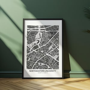 Northeastern University Digital Wall Art – Graduation Gift – University Keepsake – Instant Download – Dorm & Home Decor