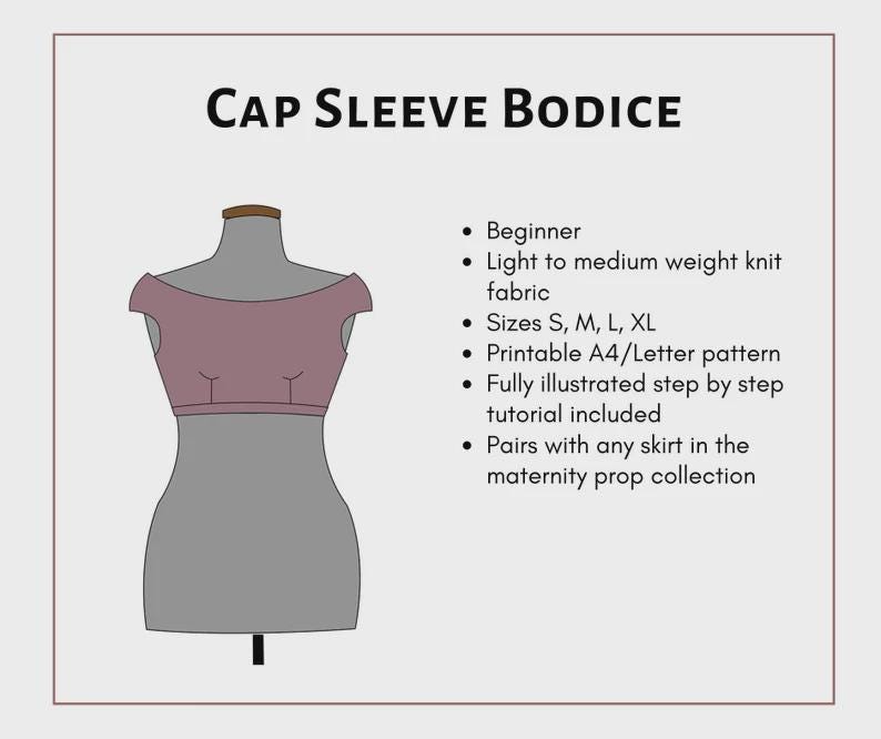 Maternity Sewing Pattern Bundle – Digital PDF Patterns for Pregnancy ...