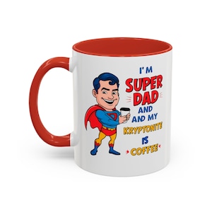 Cool Super Dad Mug, Fathers Day Gift Idea, superdad mug, Gift for father, Funny Fathers Day Gift, Gift for daddy, Cool coffee gift