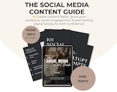 Social Media Content Guide PDF | 101 Hooks & CTA’s | 90 Days Content Ideas | ChatGPT Prompts | Master Resell Rights | Digital Download