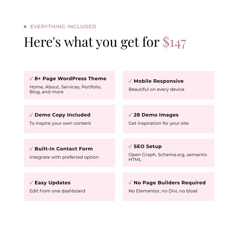 WordPress Theme for Wedding Planners, Florists & Coordinators | Luxury Website Template | No Coding Required image 7
