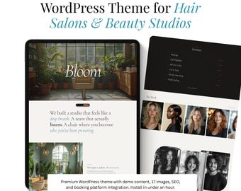 Hair Salon WordPress Theme — Website Template for Stylists and Beauty Studios