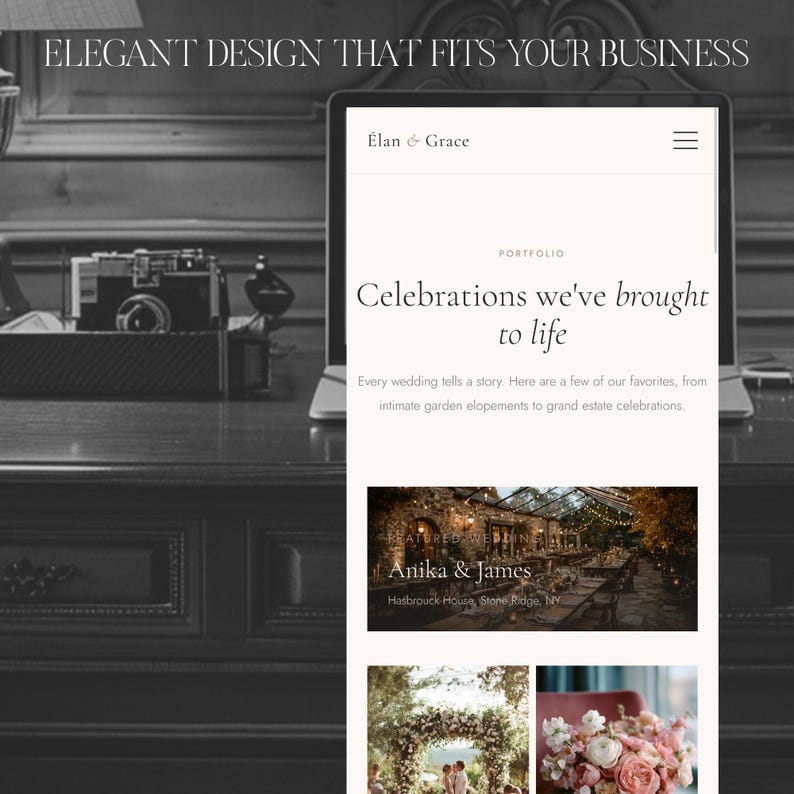 WordPress Theme for Wedding Planners, Florists & Coordinators | Luxury Website Template | No Coding Required image 13