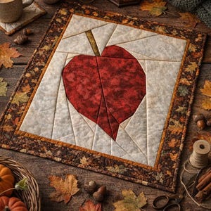 Fall Leaf Quilt Pattern PDF - Foundation Paper Piecing FPP - Modern Autumn Quilt Block, Beginner Friendly Digital Sewing Pattern