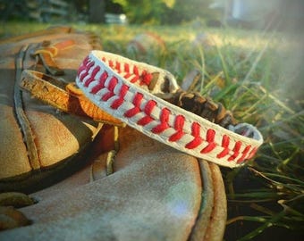 Real Baseball Bracelet