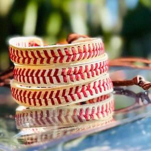 Baseball Bracelet Made With Game Used Baseball
