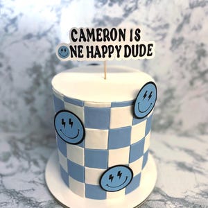 One Happy Dude Theme Cake Topper Birthday Set