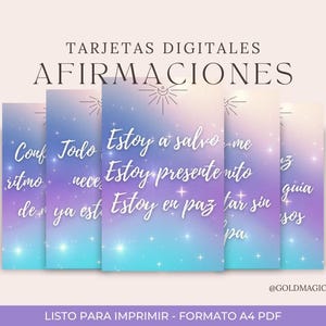 Oráculo de Afirmaciones Diarias | Cartas Digitales Inspiradoras para Imprimir