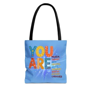 Inspirational Tote Bag: Positive Affirmations, Everyday Reusable Bag