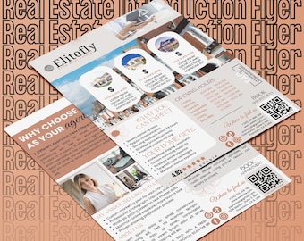 -Immobilien Vorstellung Flyer | Canva Vorlage (A4 & US Letter)