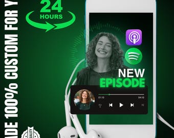 Custom Podcast Cover Art: High-Resolution Digital Design (Unlimited Revisions)
