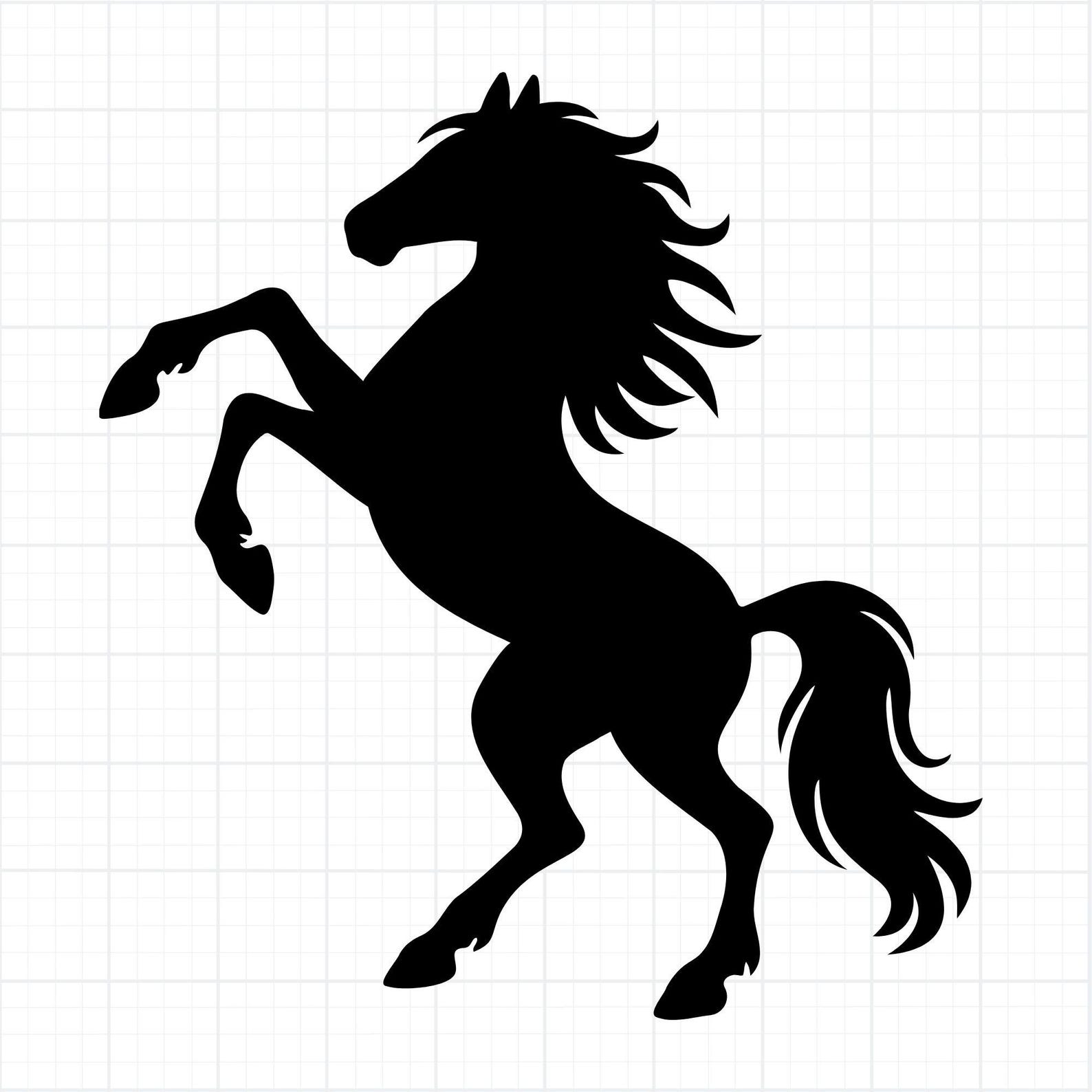 Mule Rearing Svg Rearing Horse SVG | Mustang Silhouette SVG | Horse PNG for Cricut ...