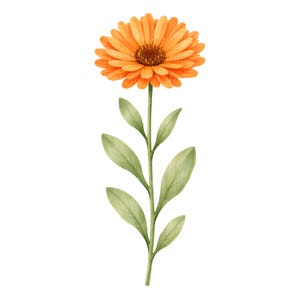 28 Wildflower PNG Bundle Watercolor Botanical Floral Clipart Designs image 4