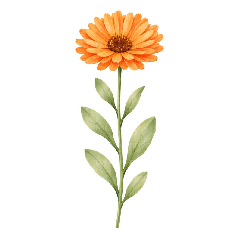 28 Wildflower PNG Bundle Watercolor Botanical Floral Clipart Designs image 4