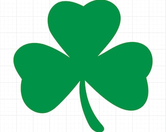 Shamrock SVG PNG Three Leaf Clover Lucky St Patricks Day Cricut Cut-bestandsontwerp