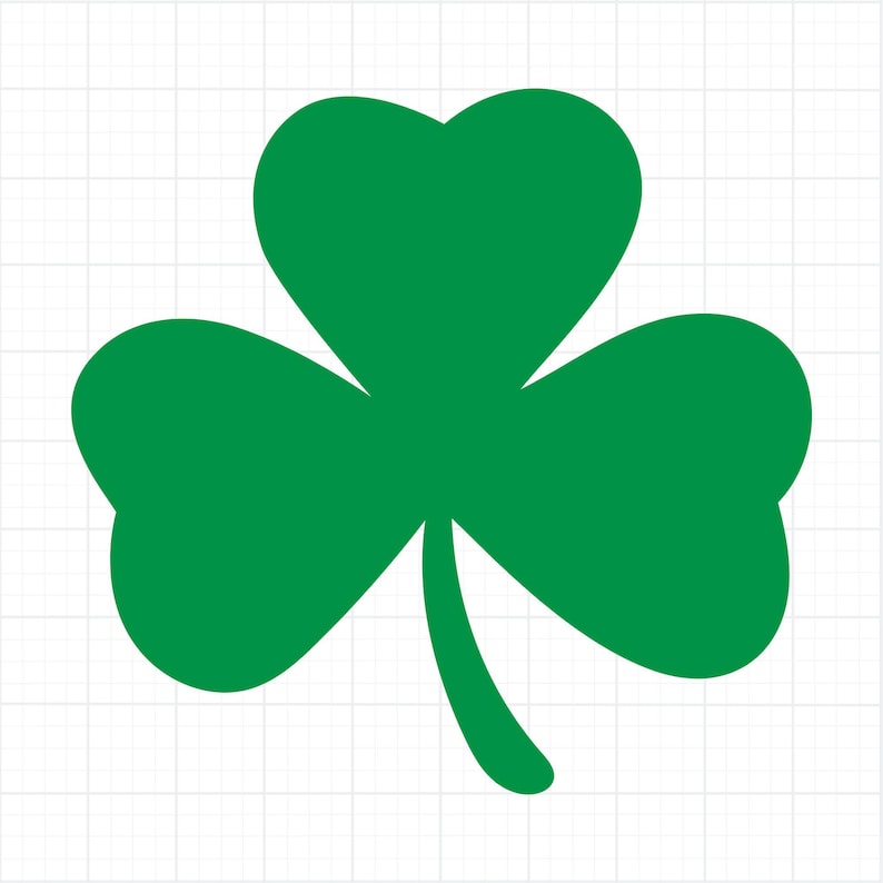 Shamrock SVG PNG Three Leaf Clover Lucky St Patricks Day Cricut Cut ...