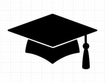 Afstudeerpet silhouet SVG PNG | Afstudeerhoed gesneden bestand | Clipart Class of 2026 voor Cricut & Glowforge