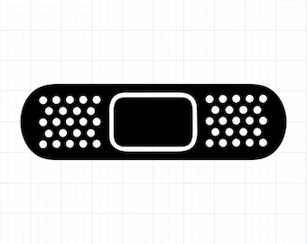 Bandage Silhouette SVG PNG | Nurse Medical First Aid Cut File | Healthcare Clipart for Cricut & Glowforge