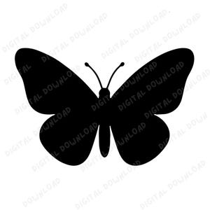 Butterfly SVG PNG: Simple Silhouette for Cricut, Vinyl, Sublimation (Digital Download)