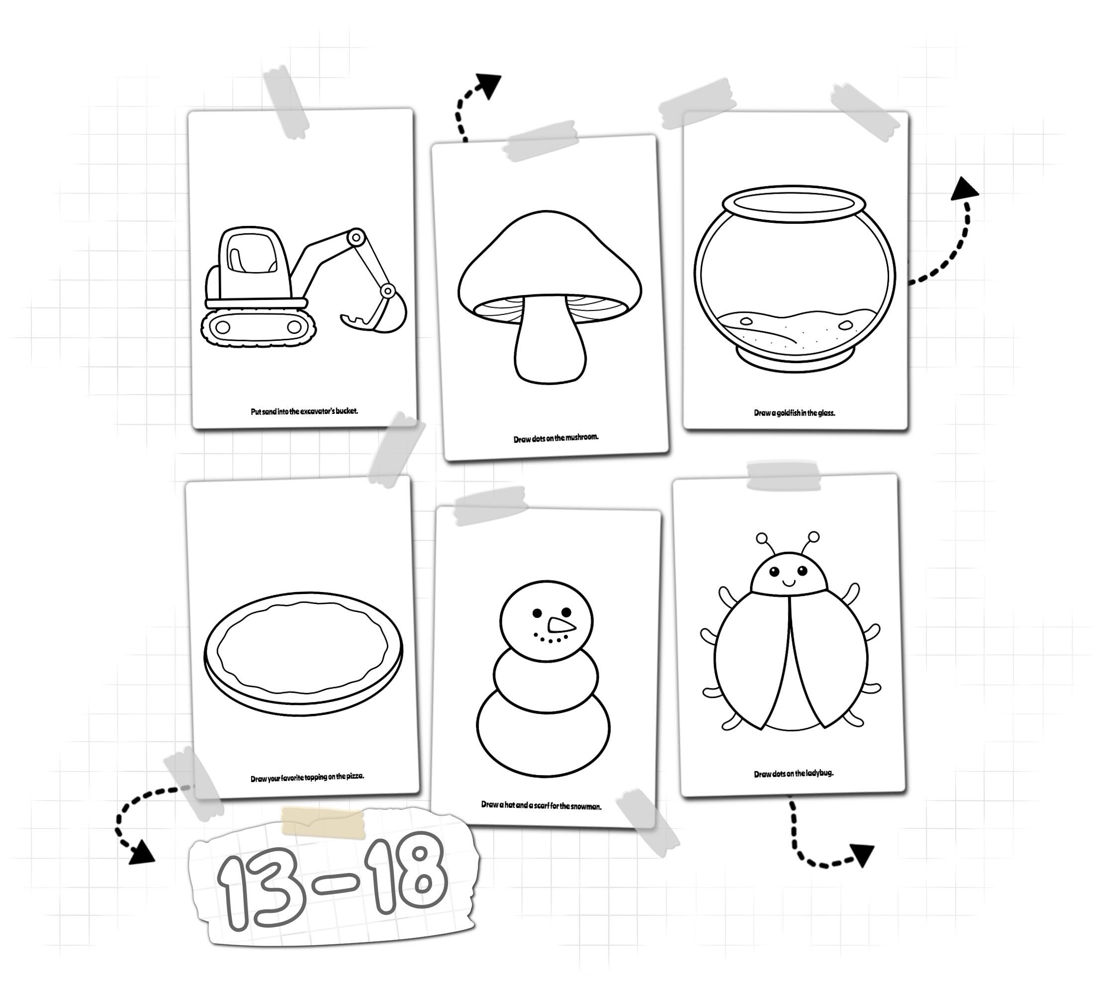 Activity Color Pages Pdf Printable Activity Coloring Pages for Kids | Activity Book PDF ...