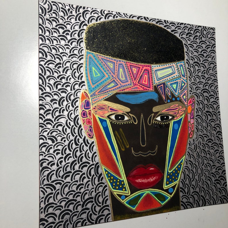 Original painting Divine Feminine powerful woman Grace VI