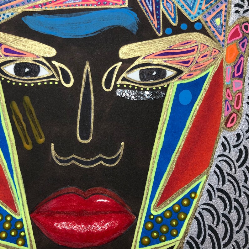 Original painting Divine Feminine powerful woman Grace VI