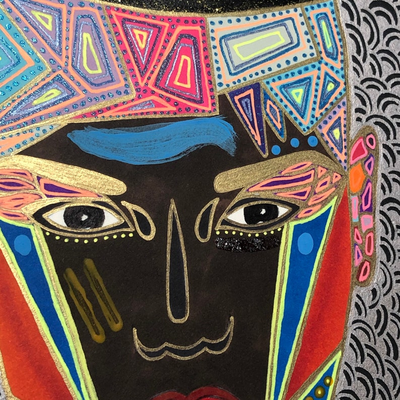 Original painting Divine Feminine powerful woman Grace VI