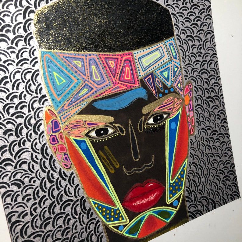 Original painting Divine Feminine powerful woman Grace VI