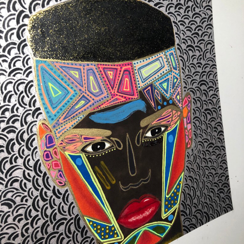 Original painting Divine Feminine powerful woman Grace VI