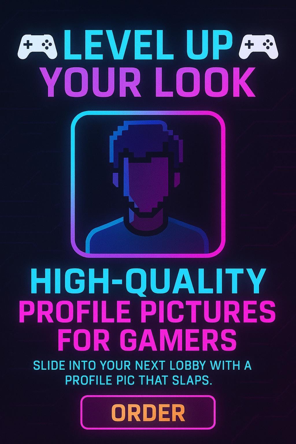 Gamer Profile Picture — Digital Avatar for Discord, Twitch, and YouTube