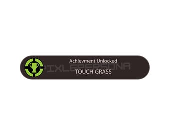 Achievement Unlocked: Touch Grass | Funny Gamer SVG | Achievement Badge PNG | Meme Digital Download | Printable Gamer Humor Tee Design