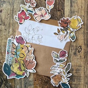 Fiori di carta tagliati con cura