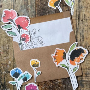 Fiori di carta tagliati con cura