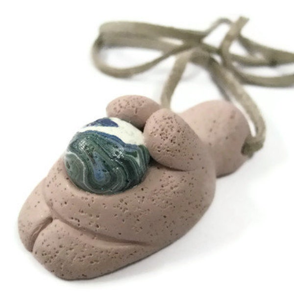 Earth Goddess - Gaia - Willendorf Venus Inspired Pendant or Ornament 2