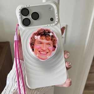 Custom Face Heated Rivalry MagSafe Phone Grip, Hockey Boys Phone Grip, Hockey Romance Magnetic Phone Holder, Hockey Player Fan Gift