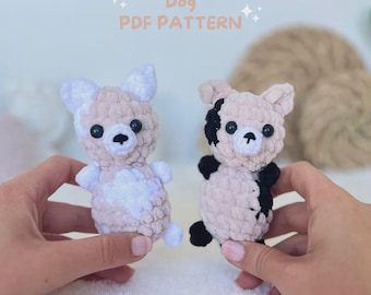 Little dog crochet pattern, dog amigurumi, Plush pattern, amigurumi crochet, beginner amigurumi, Handmade crochet animals, Crochet gift