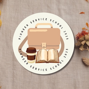 Stickerpakket - JW Pioneer School-stickers - Engels en Spaans (2 en 1,5 inch)