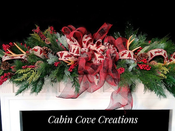Rustic Country wreath Rustic Christmas door wreath Christmas teardrop swag Swag Country Christmas wreath Christmas double door wreaths