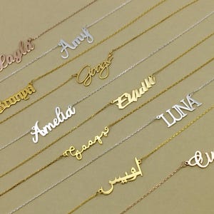 Personalized Name Necklaces, Personalized Name Necklaces , Script Name Necklaces,  Gift for Her , Personalized Gift, Valentine&#39;s Day Gift