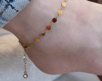 18K Gold Filled Fußkettchen: Wasserdichte Kettenstile