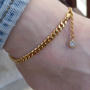 ANKLET 18K Gold Filled Chain  Rope, Paperclip, Twist Chain, Box, Figaro Chain, Dainty, Curb, Snake Chain, WATERPROOF, Mother&#39;s Day Gifts