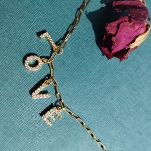 AGREGAR Charm de letra de diamante, Charm de alfabeto personalizado, Colgante con inicial personalizada, Charm de letra de cristal, Joyas con monograma, Regalo de San Valentín