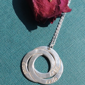 Multiple Name Necklace,Engraved Personalized Name Necklace,Family Name Necklace,Personalized Children Name Necklaces for Mum,Bridesmaid Gift