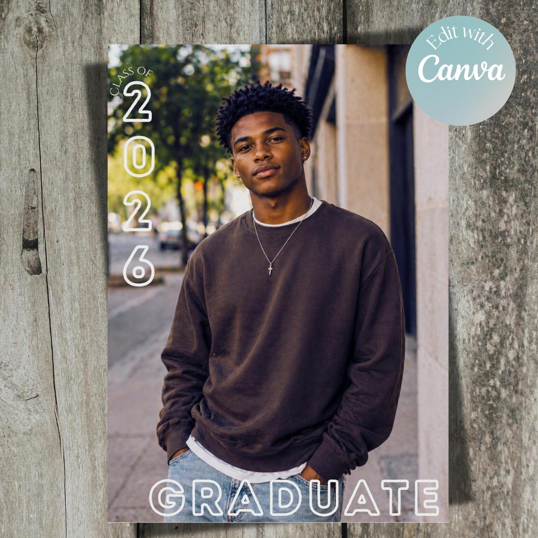 Graduation Invitation 2026 Template, Modern Graduation Announcement ...