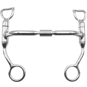 Euro Horse Myler Shank Bit Barrel Roller Stainless Steel Western Horse Riding Bit